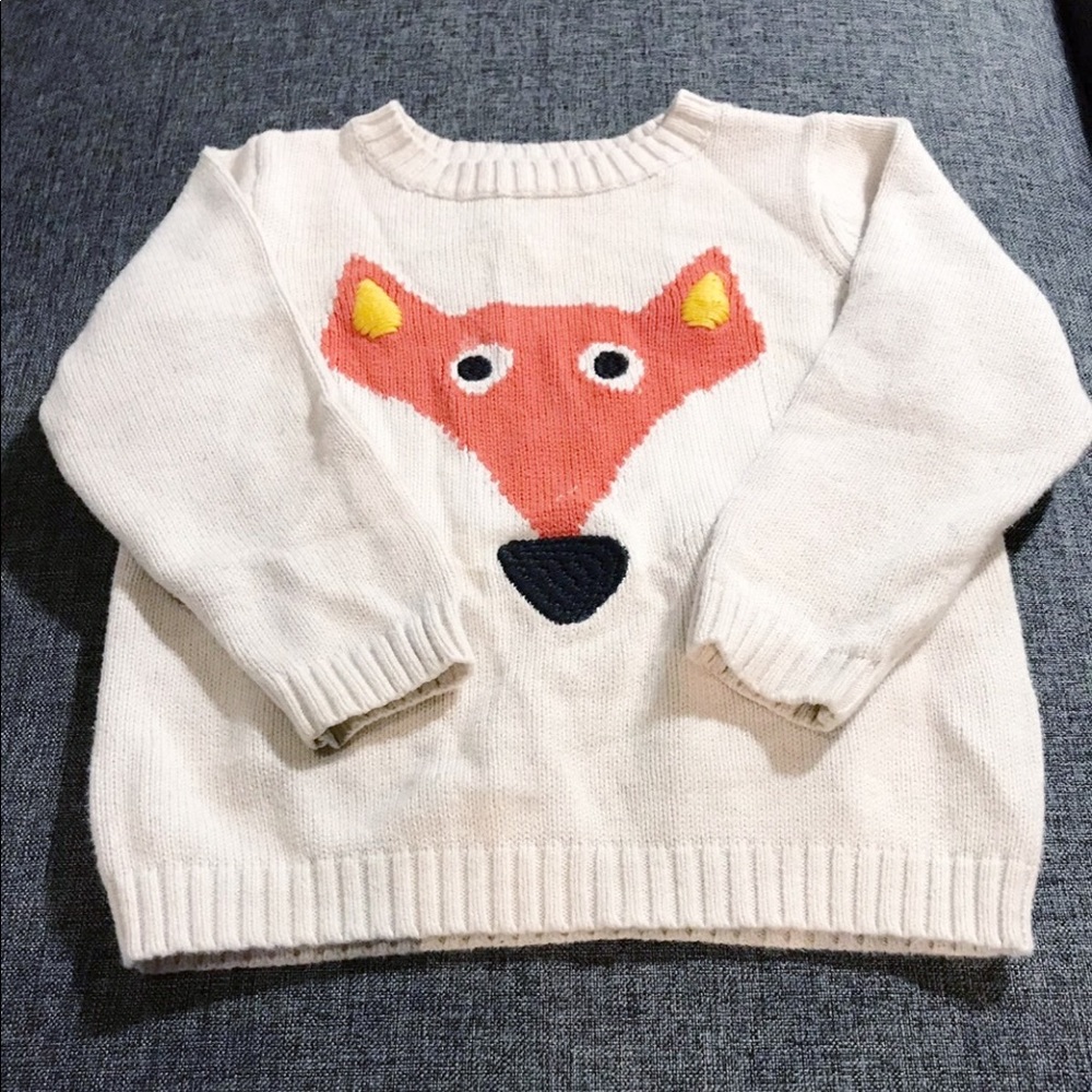 Toddler Fox Sweater-Size 2T